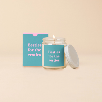 Candle Jar w/Lid - Yippie (Top Seller!): Besties for the resties