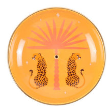 Load image into Gallery viewer, Leopard Palm Ceramic Incense Holder Plate