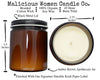Malicious Women Candle Co - Gift Candle - In Loving Memory Of A Pet: Oakmoss & Amber