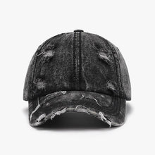 Load image into Gallery viewer, Breathable Washed-Out Distressed Baseball Cap: LIGHT BLUE