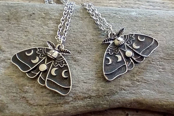 Piccadilly Pendants - Luna Moth Earrings, Mystical Earrings, Nature Jewelry: Earrings