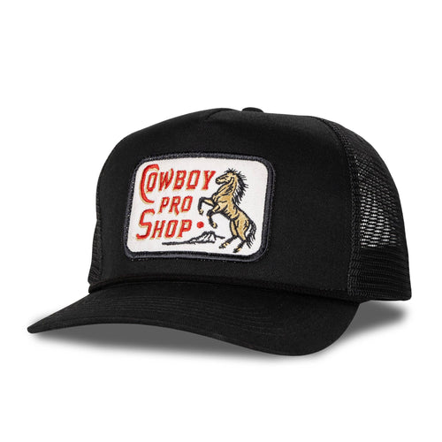 Cowboy Pro Shop Hat: Black