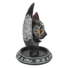 Load image into Gallery viewer, Something Different Wholesale - Gothic Black Cat Moon Backflow Incense Burner