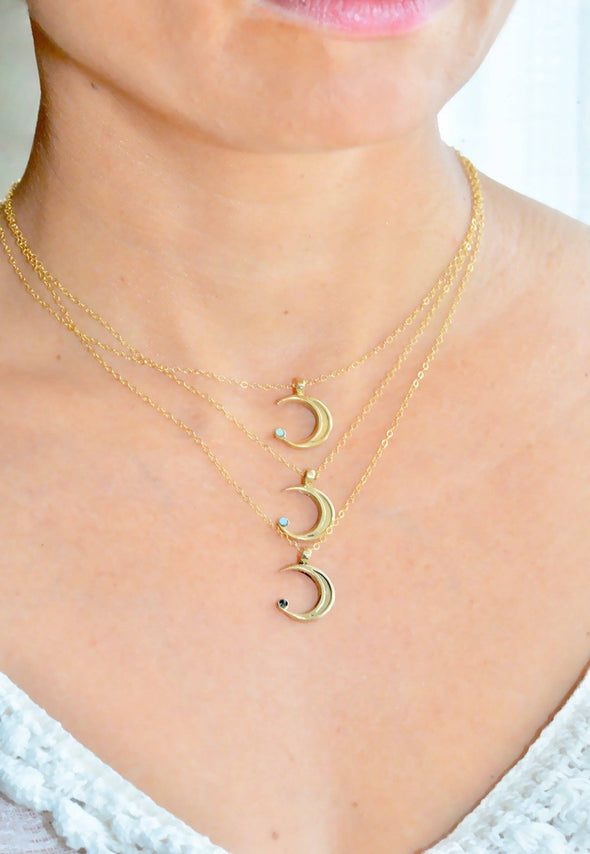 Lunita Necklace: Sterling silver / Standard