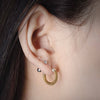 Snake Skin Earrings: Brass