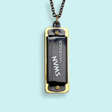 Load image into Gallery viewer, Harmonica Necklace, Available in three colors: Black / 28 Inch
