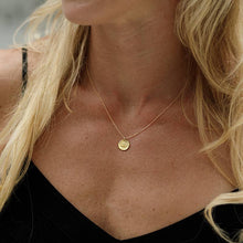 Load image into Gallery viewer, Gold Evil Eye Medallion Necklace: 18 Inch