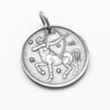 Zodiac Sagittarius Moon Silver Charm