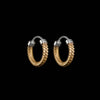 Snake Skin Earrings: Oxidized Silver