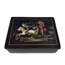 Load image into Gallery viewer, 4&quot; Headless Horseman Black Solid Soapstone Box