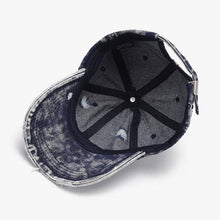 Load image into Gallery viewer, Breathable Washed-Out Distressed Baseball Cap: LIGHT BLUE