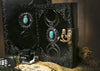 Leather Journal Handmade Black Third Eye Stone Celtic Triple: 10x7