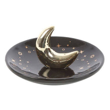 Load image into Gallery viewer, Something Different Wholesale - Gold Crescent Moon Incense Stick Holder