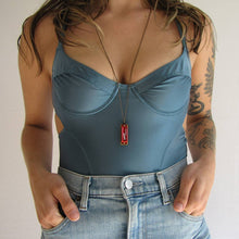 Load image into Gallery viewer, Harmonica Necklace, Available in three colors: Black / 28 Inch