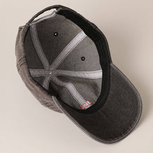 Load image into Gallery viewer, USA Embroidered Denim CottonUSA Embroidered Den Baseball Cap: LT BLUE / ONE SIZE