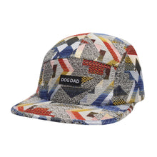 Load image into Gallery viewer, Hatphile Dog Dad Geo Red Navy 5 Panel Hat Camper Camp Cap