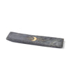 Matr Boomie Fair Trade - Indukala Moon Phase Incense Holder - Black Carved Marble