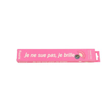 Load image into Gallery viewer, “Je Ne Sue Pas, Je Brille” Pink Fan