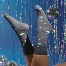 Load image into Gallery viewer, Socks that Support Space Exploration (Galactic Gray)