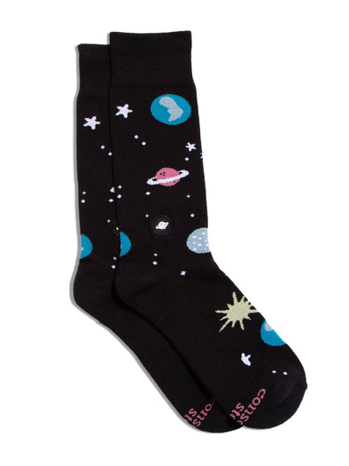 Socks That Support Space Exploration (Black Galaxy)