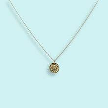 Load image into Gallery viewer, Gold Evil Eye Medallion Necklace: 18 Inch