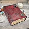 400 Pages large Leather Journal, Tree Of Life, Leather Noteb: CHARCOL