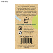 Load image into Gallery viewer, Socks that Give Books (Gray Bicycles): Medium