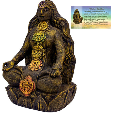 Kheops International - Volcanic Stone Statue - Chakra Goddess (Each)