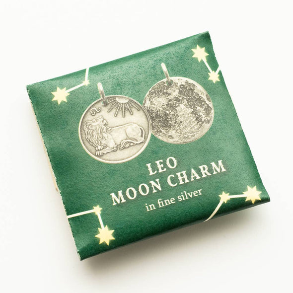 Zodiac Leo Moon Silver Charm