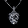 Skull & Snake Pendant: Brass / 25" Ball Chain