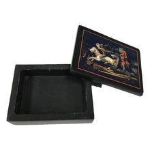 Load image into Gallery viewer, 4&quot; Headless Horseman Black Solid Soapstone Box
