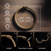 Ouroboros Bracelet: Brass / 2.5"