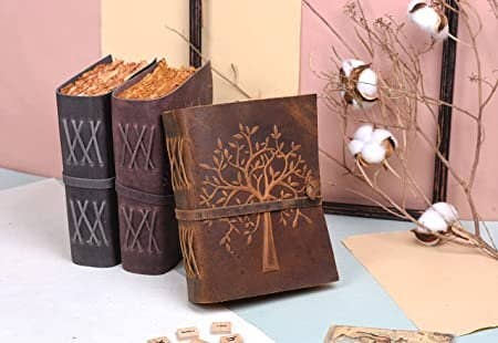 Tree of Life Embossed Leather Journal | 240 Vintage Pages: 7x5