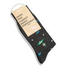 Load image into Gallery viewer, Socks that Support Space Exploration (Galactic Gray)