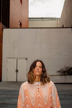 Load image into Gallery viewer, Ripple Knit Mohair Polo Sweater