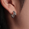 Hognose Snake Earrings: Oxidized Silver