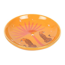 Load image into Gallery viewer, Leopard Palm Ceramic Incense Holder Plate