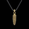 Rattlesnake Tail Necklace: Black