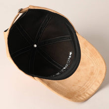 Load image into Gallery viewer, Cowboy Hat Text Embroidery Suede Baseball Cap