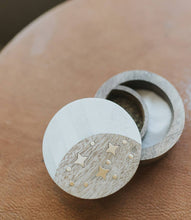 Load image into Gallery viewer, Nakshatra Moon Stars Pivot Box - Bone, Wood, Brass