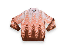 Load image into Gallery viewer, Ripple Knit Mohair Polo Sweater