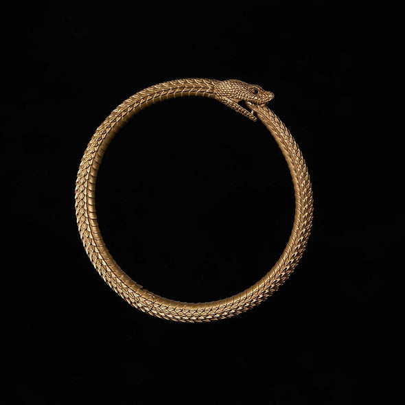 Ouroboros Bracelet: Black / 2.5"