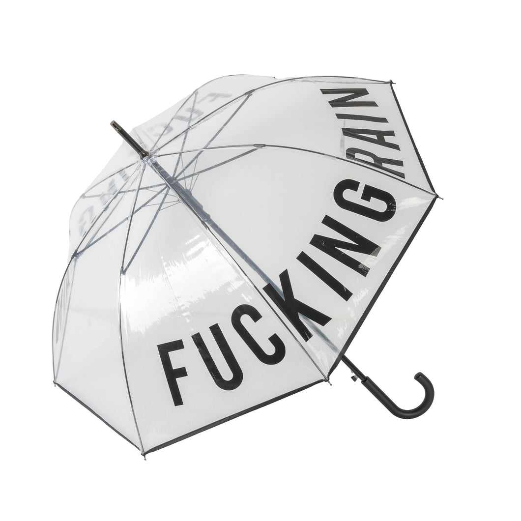 Fucking Rain Umbrella Transparent