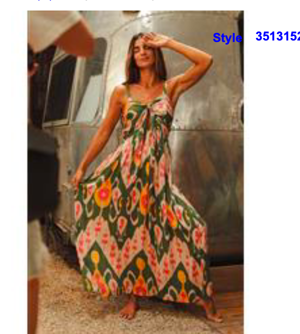 35131528 MULTI RADIANTE MAXI DRESS