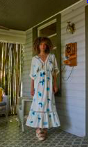 37130102 BLUE AZURE MAXI DRESS