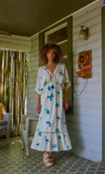 37130102 BLUE AZURE MAXI DRESS