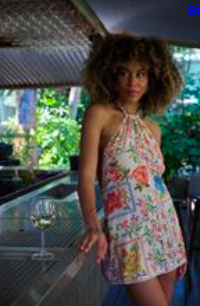 38140728 MULTI LALA MINI DRESS