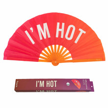 Load image into Gallery viewer, XXL Fan &quot;I&#39;m hot&quot; pink and orange gradient