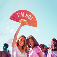 Load image into Gallery viewer, XXL Fan &quot;I&#39;m hot&quot; pink and orange gradient