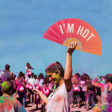 Load image into Gallery viewer, XXL Fan &quot;I&#39;m hot&quot; pink and orange gradient